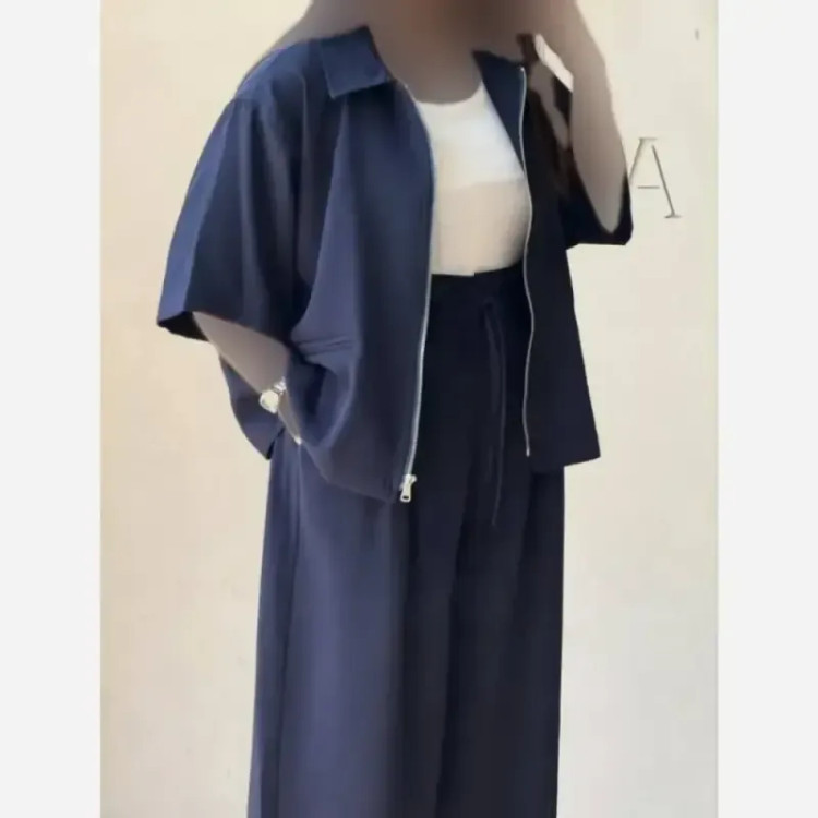 ست دو تیکه زنانه مدل نیکا جنس کرپ مازراتی وارداتی درجه یک