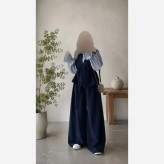 ست سه تیکه ملوسک کرپ مازراتی و شومیز داکرون راه راه سایز 38 تا 46