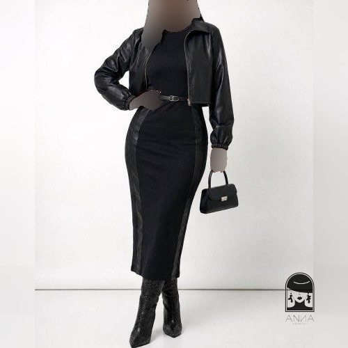 ست زنانه مدل نیتا جنس مازراتی و چرم سایز ۳۸ تا ۴۴