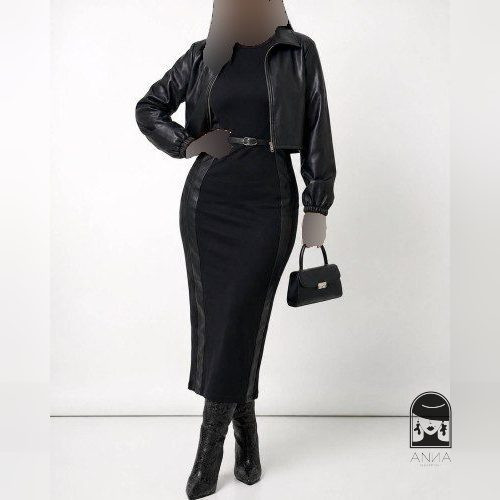 ست زنانه مدل نیتا جنس مازراتی و چرم سایز ۳۸ تا ۴۴