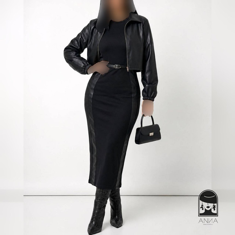 ست زنانه مدل نیتا جنس مازراتی و چرم سایز ۳۸ تا ۴۴