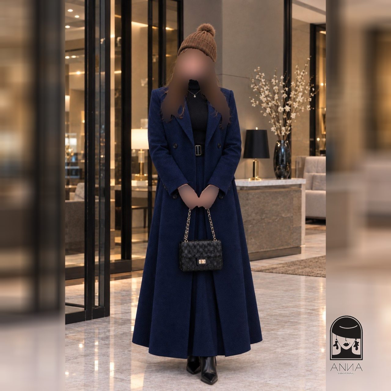 پالتو زنانه مدل دامن آیسان جنس کتان کجرا سایز ۱ تا ۲