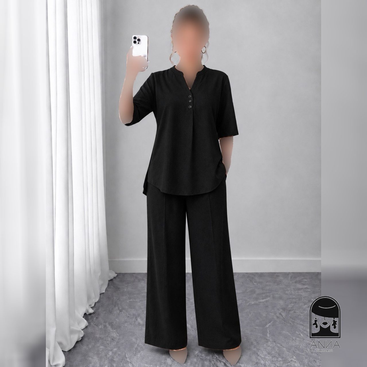 ست شومیز شلوار زنانه مدل دایانا سایز ۱ تا ۲