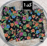 ست شومیز شلوار زنانه مدل گلبرگ جنس تایلندی فری سایز