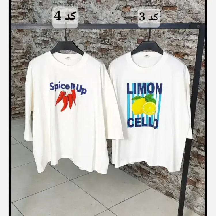 تیشرت باکسی summer مدل نوا نخ پنبه فری سایز