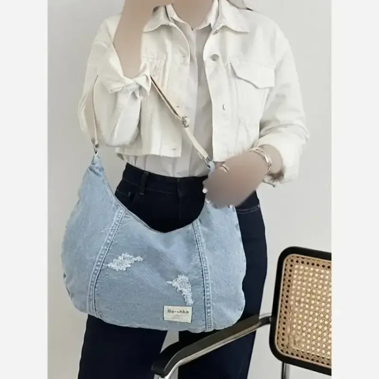 کیف جین لی خارجی ابعاد 40 در 28 رنگ ثابت