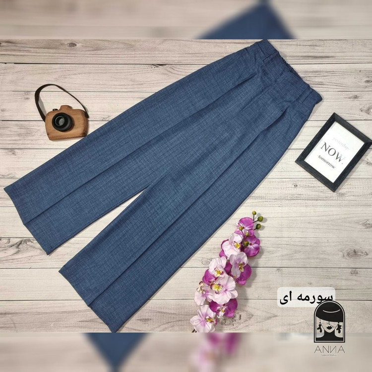 شلوار بگ زنانه مدل صوفیا جنس صوفیا ژاکارد سایز ۱ تا ۲