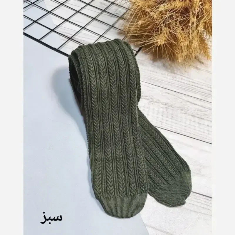 جوراب شلواری گندمی برند پنتی ضخامت 280 فری سایز
