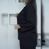 ست کت شلوار زنانه مدل مشکی پانیسا جنس لینن سایز ۱ تا ۲