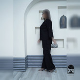 ست کت شلوار زنانه مدل مشکی پانیسا جنس لینن سایز ۱ تا ۲