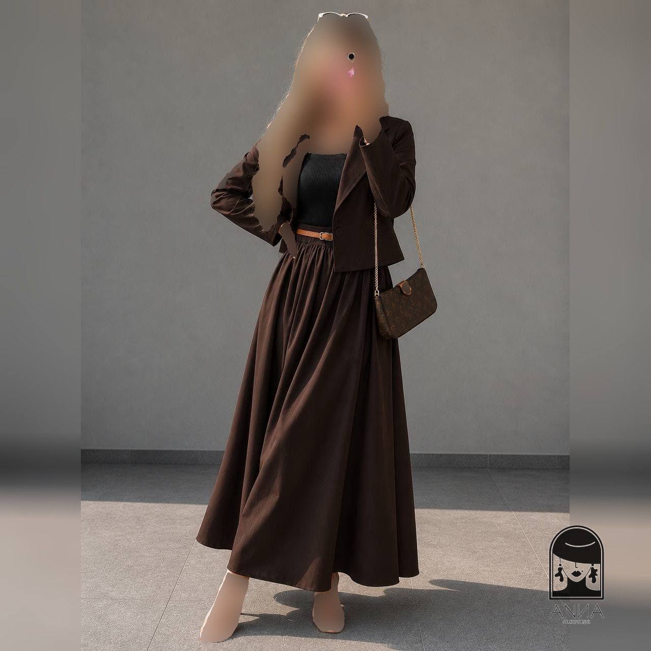 ست کت دامن زنانه مدل زارا جنس لینن پلاس فری سایز 36 تا 46