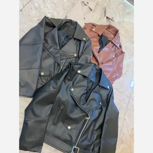 کت چرم زنانه مدل زارا آستردار سایز 1 و 2