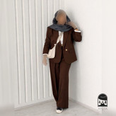 ست کت شلوار زنانه مدل کلاله جنس مازراتی سایز ۱ تا ۲