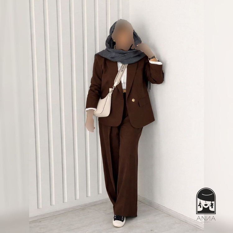 ست کت شلوار زنانه مدل کلاله جنس مازراتی سایز ۱ تا ۲