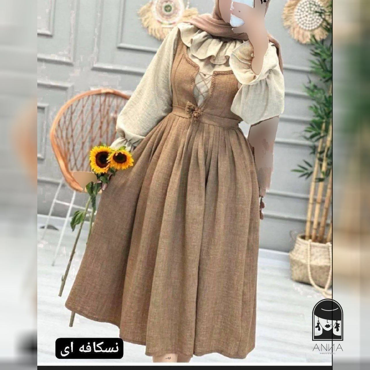 شومیز زنانه مدل سارافن مروارید جنس شانتون صوفیا فری سایز