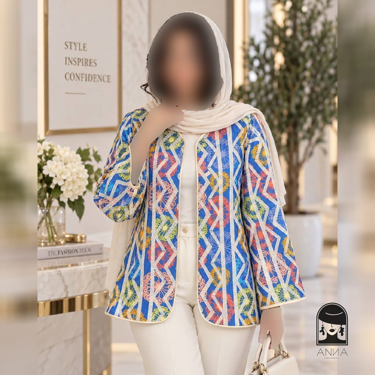 کت زنانه مدل دار 311 جنس تافته فری سایز 38 46