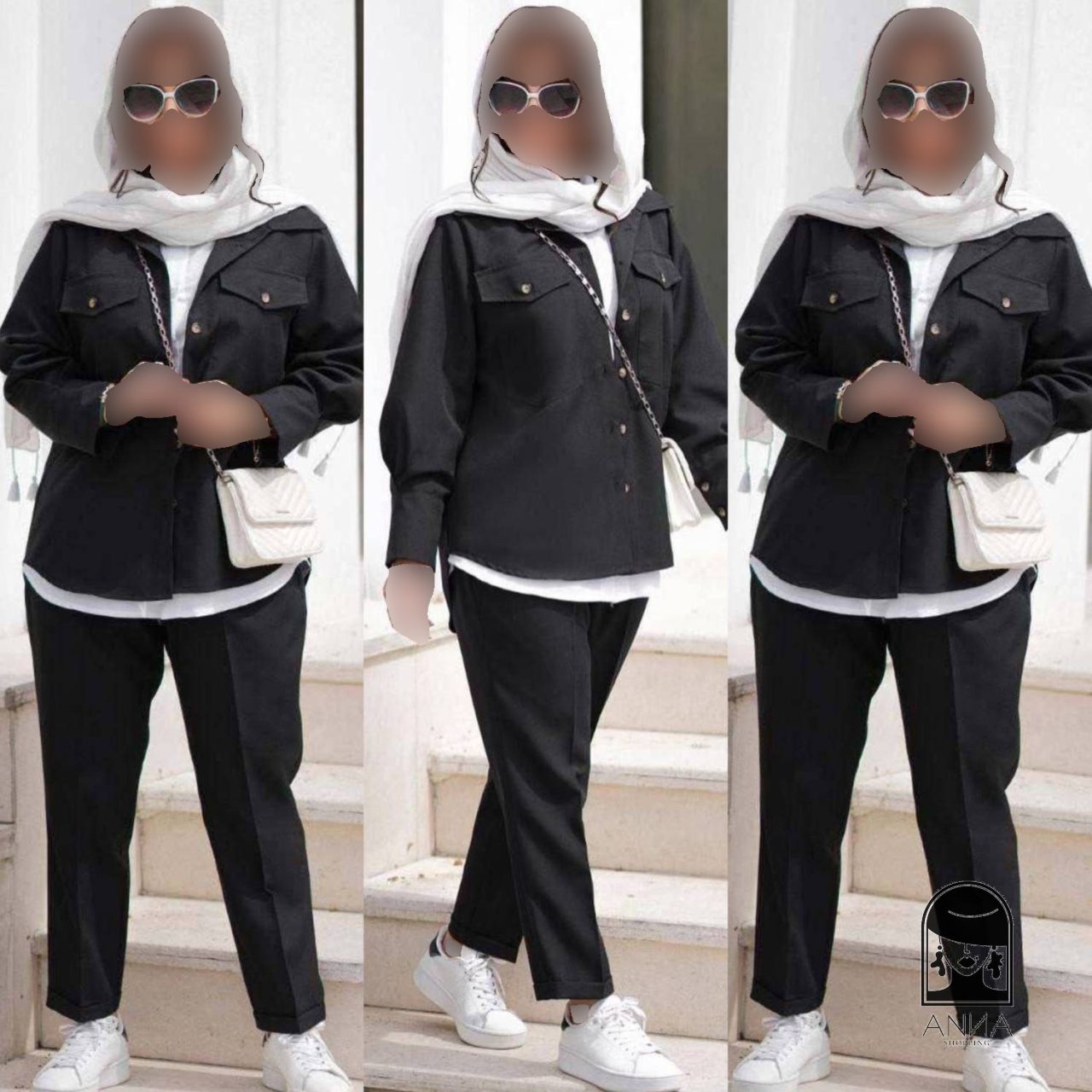 ست شومیز شلوار زنانه مدل مریم جنس پرشین مکانیک شومیز داکرون فری سایز
