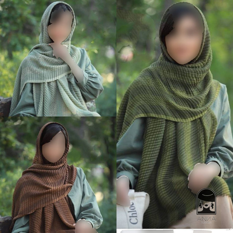 شال مدل حصیری جنس حصیری نخی سایز آزاد