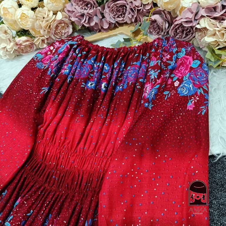 پیراهن زنانه مدل بلند نخی 316 جنس نخی فری سایز 38 48