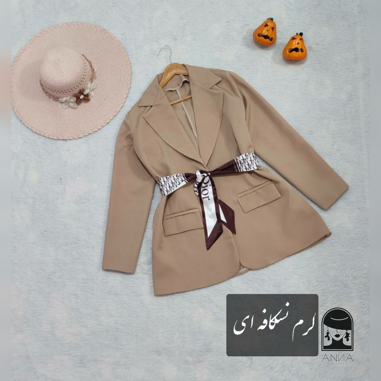 کت زنانه مدل دلوین جنس مازراتی فری سایز