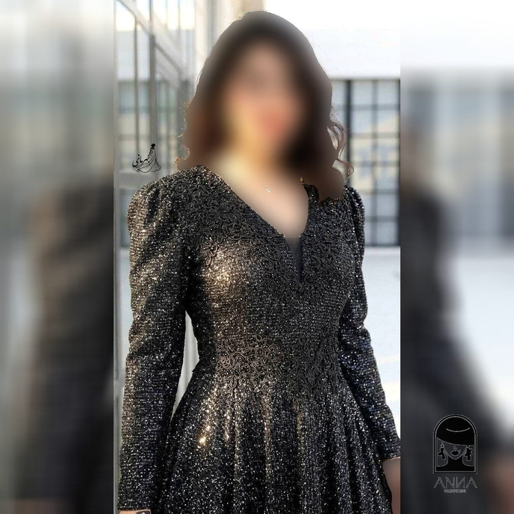 پوشاک زنانه مدل زرین جنس دانتل چمنی سایز ۱ تا ۵