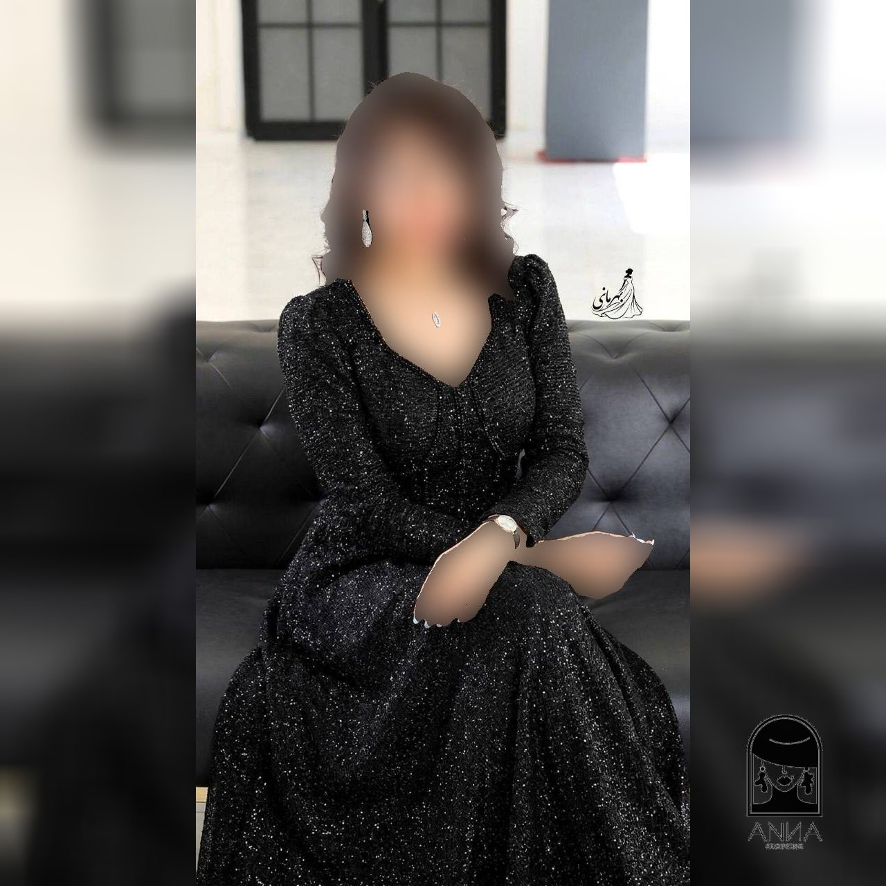 ماکسی زنانه مدل سارا جنس دانتل چمنی سایز ۱ تا ۵