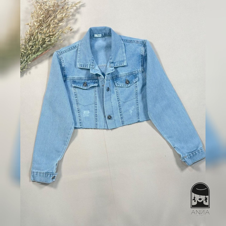 کراپ زنانه مدل جین جنس جین اصل شسته شده و سنگشور شده سایز ۴۰ تا ۴۲
