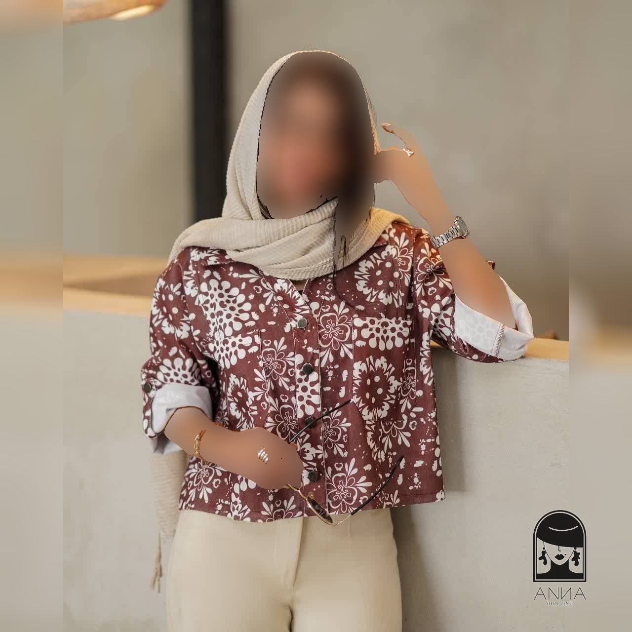 شومیز زنانه مدل ترلان جنس مخمل کبریتی چاپی فری سایز 38 تا 46