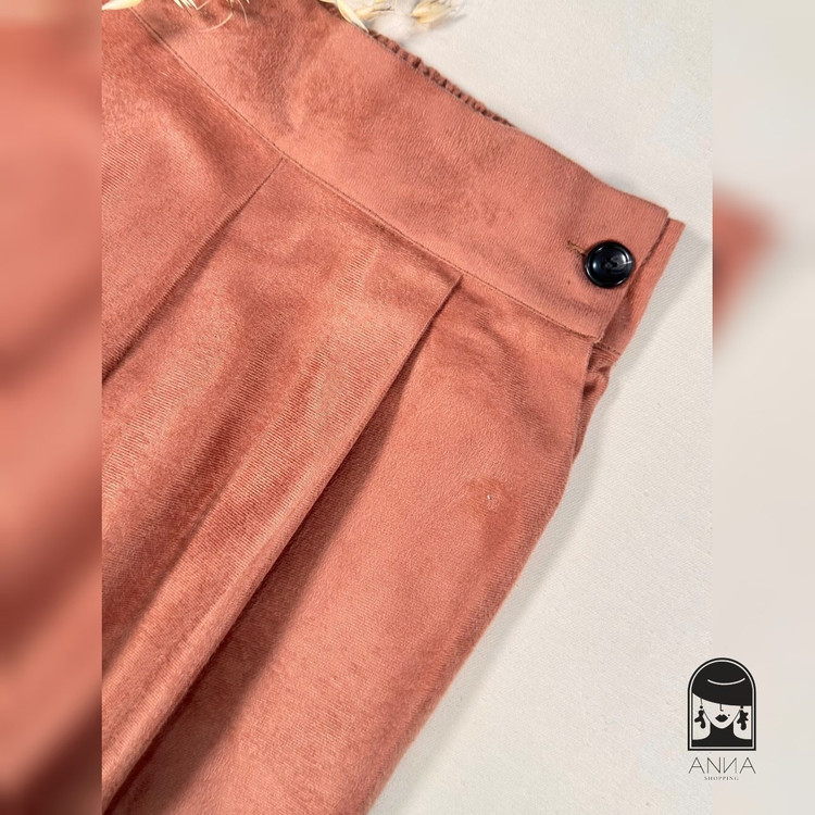 شلوار مام زنانه مدل استایل جنس مخمل موهر سایز ۳۸ تا ۴۸