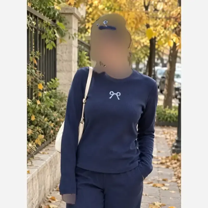 بلوز و هدبند پاپیون فانریپ سوپر پنبه کبریتی فری سایز