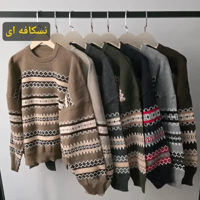 بافت سرخپوستی زنانه نخ اکریلیک درجه یک فری سایز