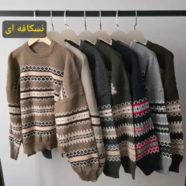 بافت سرخپوستی زنانه نخ اکریلیک درجه یک فری سایز