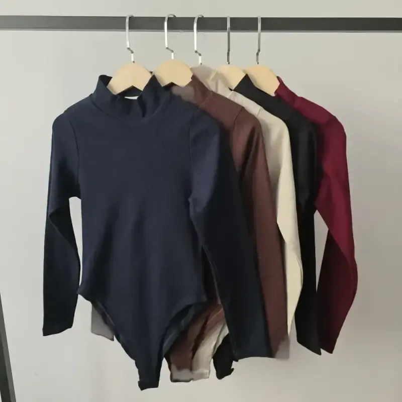 بادی زنانه یقه 5 سانت آستین ساده فانریپ سوپر پنبه کبریتی فری سایز