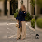 ست کت شلوار زنانه مدل نیوشا جنس کرپ مازراتی قد کت ۶۸ قد شلوار ۱۰۵ کمر شلوار کش جیب داره کت