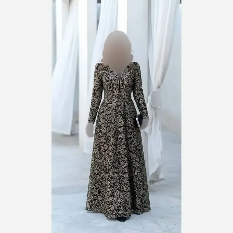 لباس مجلسی زنانه شاین قد 150 با تور ژپون رنگ بندی متنوع سایز 36 تا 48