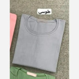 تیشرت پنبه زنانه فری سایز مدل مدادرنگی