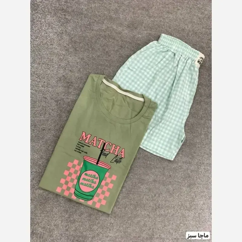 ست تیشرت و شورتک پینترستی فری سایز پنبه و بوگاتی