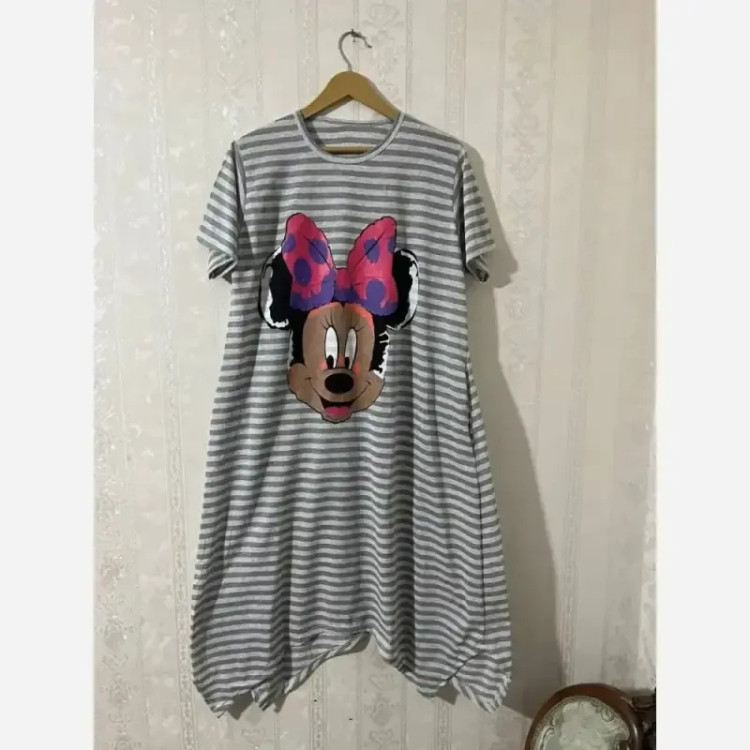 ساحلی زنانه ملانژ گلکسی طرح جیبدار سایز فری 38 تا 48