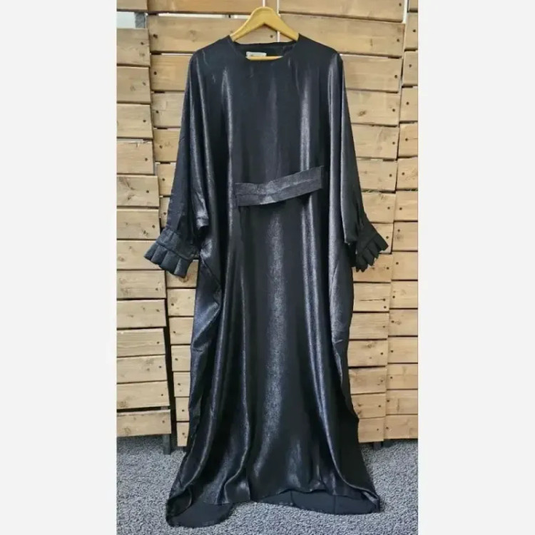 عبا کوپرا آستین ژول رنگ مشکی فری سایز 38 تا 60
