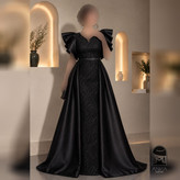 لباس مجلسی زنانه ماکسی دو دامنه مدل سیندرلا
