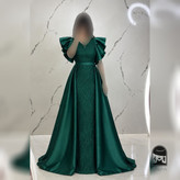 لباس مجلسی زنانه ماکسی دو دامنه مدل سیندرلا