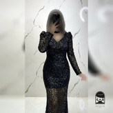 لباس مجلسی زنانه بلند مدل تور عنکبوتی کلارا