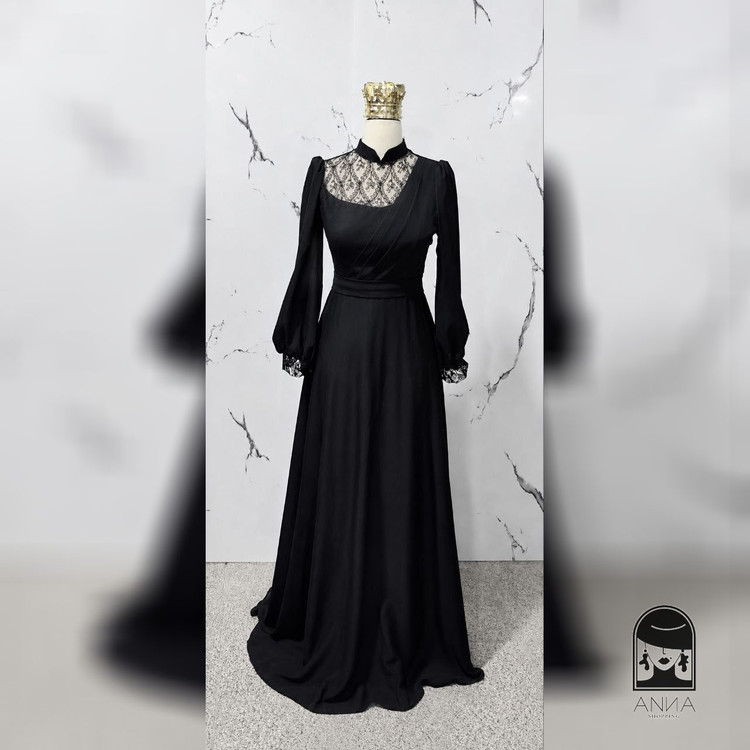لباس مجلسی زنانه بلند پوشیده مدل الیزابت