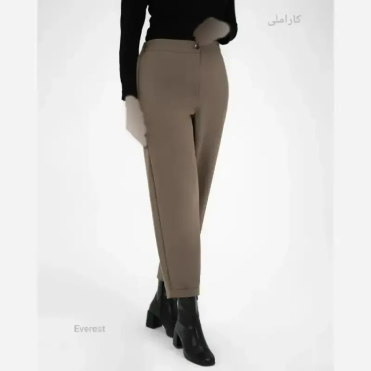شلوار مام استایل زنانه جنس دبل مازاراتی دمپا پاکتی رنگ بندی متنوع سایزبندی بزرگ