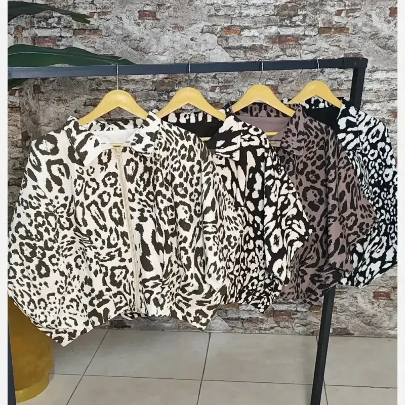 بامبر پلنگی زنانه مدل میلا جنس کتان کرم بالا فری سایز 38 تا 44 رنگ قهوه ای سوخته مشکی موکا کرم
