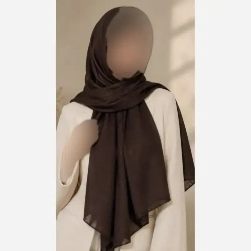 شال ساناز جنس کجراه اعلا رنگ قهوه ای سایز 200 در 60 سانتی متر