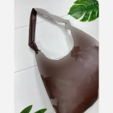 کیف بند گره ای چرم مشکی و موکا سایز 30 در 40 سانت
