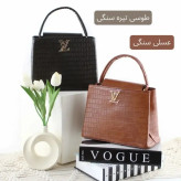 کیف زنانه چرم مصنوعی رسمی و مهمانی با بند بلند