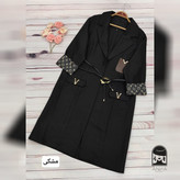مانتو کتی زنانه مدل پاییزه جواهر جنس مازراتی کجراه سایز دو