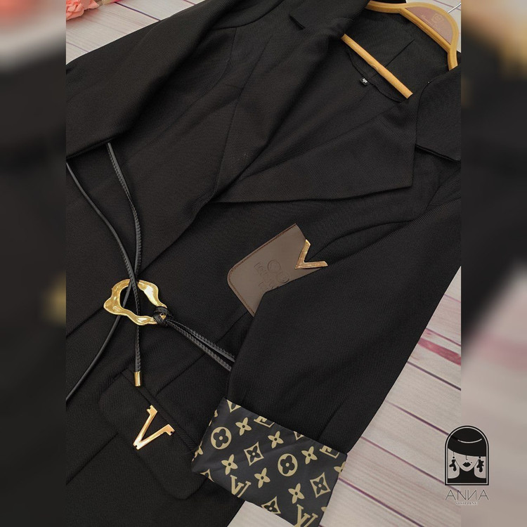 مانتو کتی زنانه مدل پاییزه جواهر جنس مازراتی کجراه سایز دو